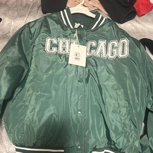 a varsity jacket